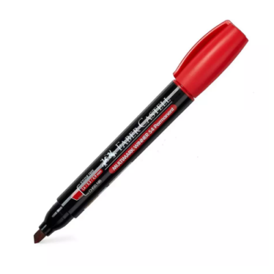 MARCADOR MULTIMARK WINNER 54 E ROJO PUNTA BISELADA Y SIN CLIP FABER CASTELL 153121