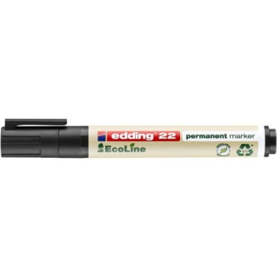 MARCADOR PERMANENTE EDDING ECOLINE 22 COLOR NEGRO EDDING 22 001