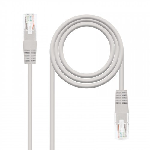 21518-Nanocable CABLE RED LATIGUILLO RJ45 CAT.5E UTP AWG24, 10 M