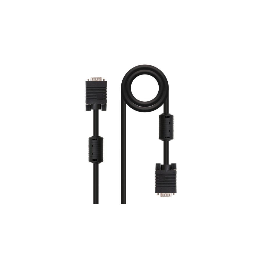 21520-Nanocable CABLE SVGA CON FERRITA HDB15/M-HDB15/M 10 M 21520-Nanocable CABLE SVGA CON FERRITA HDB15/M-HDB15/M 10 M