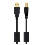 21537-NANOCABLE  CABLE USB 2.0 IMPRESORA HQ CON FERRITA, TIPO A/M-B/M, NEGRO, 2.0 M (10.01.1202)