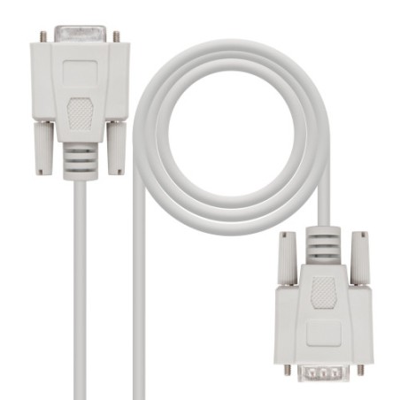 21540-Nanocable 10.14.0203 cable de serie Beige 3 m DB9