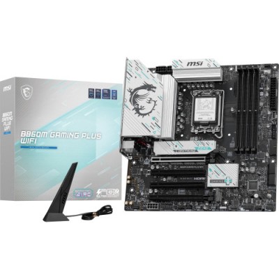 PLACA MSI B860M GAMING PLUS WIFIINTEL1851B8604DDR5USB 10GBPSWIFIMATX