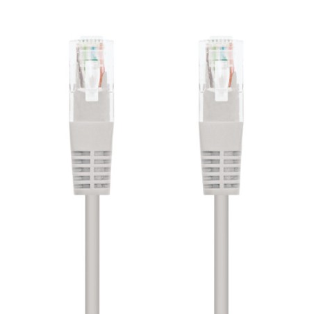 21574-Nanocable CABLE RED LATIGUILLO RJ45 CAT.6 UTP AWG24, 0.5 M