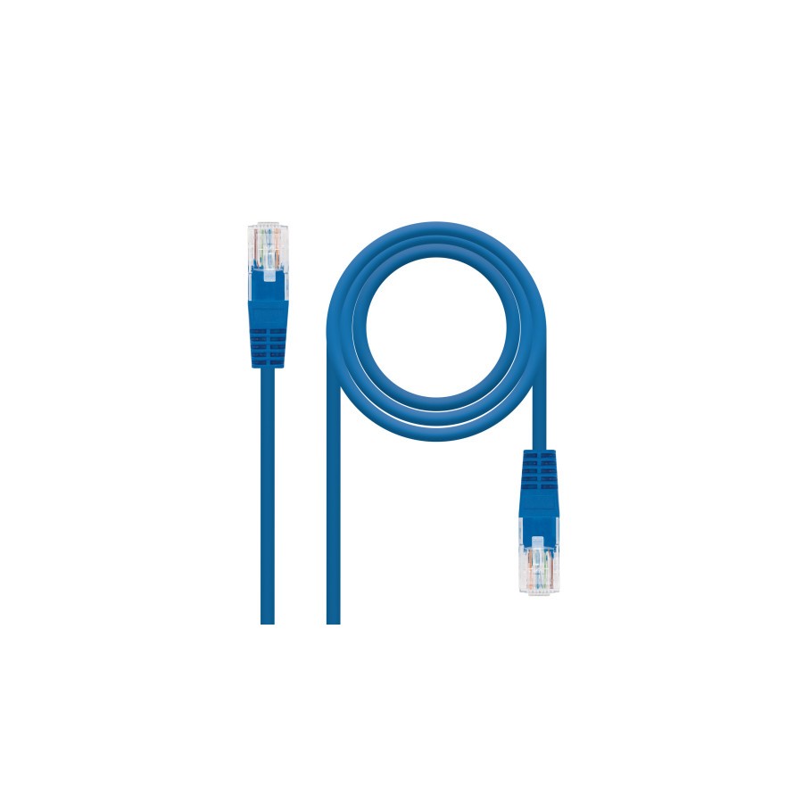21577-NANOCABLE CABLE RED LATIGUILLO RJ45 CAT.6 UTP AWG24, AZUL, 3.0 M (10.20.0403-BL)