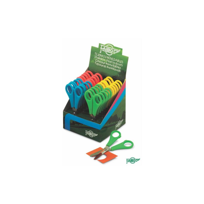2158-FAIBO TE13E tijera de escritorio y manualidades Tijeras de oficina Corte recto Azul, Verde, Rojo, Amarillo 2158-FAIBO TE13E tijera de escritorio y manualidades Tijeras de oficina Corte recto Azul, Verde, Rojo, Amarillo