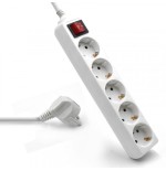 21732-Ewent EW3916 base multiple 1,5 m 5 salidas AC Interior Blanco