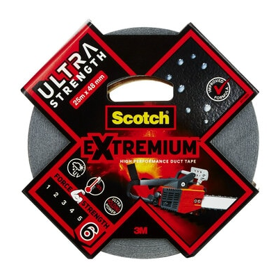 ROLLO CINTA AMERICANA ALTAS PRESTACIONES EXTREMIUM ULTRA DT17 NEGRO 48MM X 25M SCTOCH 7100205699