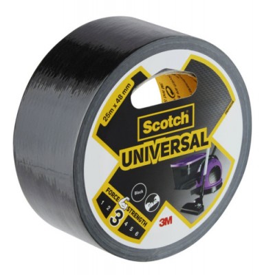 ROLLO CINTA AMERICANA UNIVERSAL 2904 NEGRO 48MM X 25M SCOTCH 7100205219