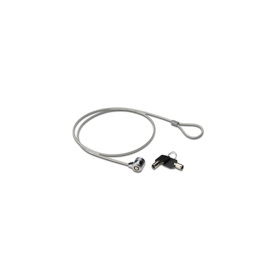 21766-Ewent EW1242 cable antirrobo Negro, Acero inoxidable 1,5 m 21766-Ewent EW1242 cable antirrobo Negro, Acero inoxidable 1,5 m