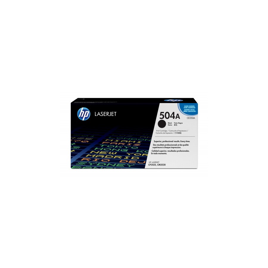 21801-HP 504A TONER HP504A NEGRO (CE250A) 21801-HP 504A TONER HP504A NEGRO (CE250A)