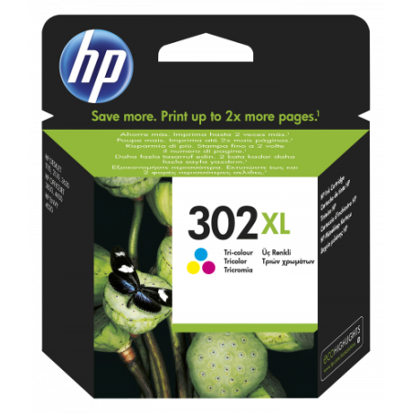 21808-HP 302XL CARTUCHO DE TINTA TRICOLOR HP302XL (F6U67AE)