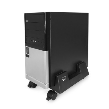 21897-Ewent EW1290 soporte de CPU Carro para equipo informatico Negro