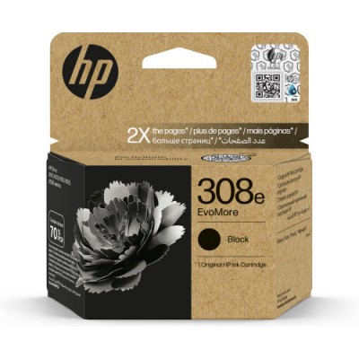 HP Cartucho de Tinta Original EvoMore 308e negra