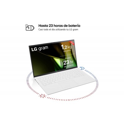 LG GRAM DE 15 PULGADAS LAPTOP LIGERO DE 16GB RAM INTEL CORE ULTRA 7 WINDOWS 11 PANTALLA IPS ANTIRREFLEJO