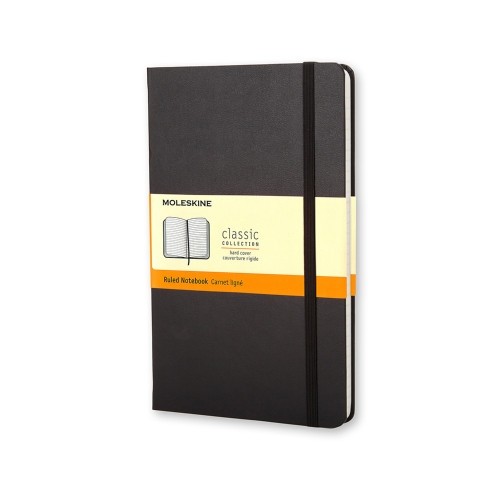 21899-LIBRETA CLASICA TAPA DURA NEGRA P (9X14CM) RAYAS MOLESKINE MM710