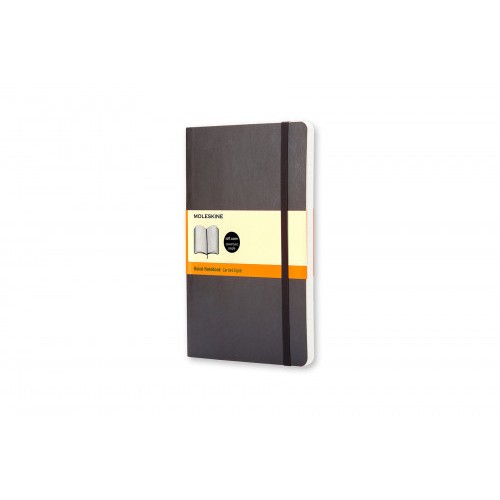 21911-LIBRETA CLASICA TAPA BLANDA NEGRA P (9X14CM) RAYADA MOLESKINE QP611