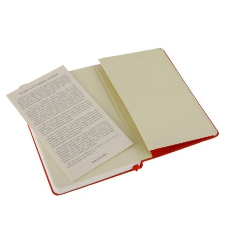 21920-LIBRETA CLASICA TAPA DURA ROJA L (13X21CM) RAYADA MOLESKINE QP060R