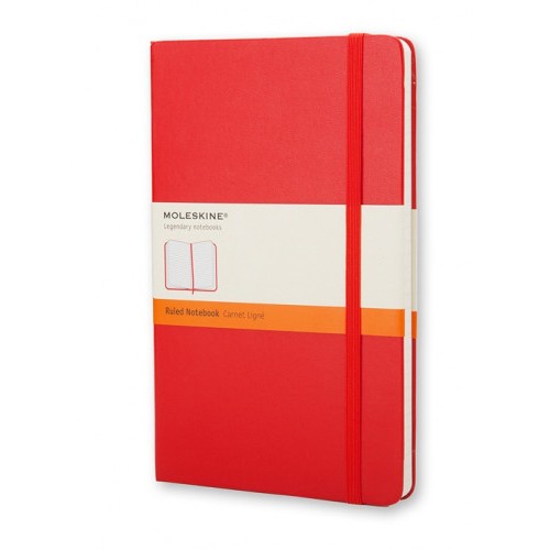 21921-LIBRETA CLASICA TAPA DURA ROJA P (9X14CM) RAYADA MOLESKINE MM710R