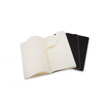 21928-SET DE 3 LIBRETAS CAHIER NEGRAS P (9X14CM) LISA MOLESKINE QP313