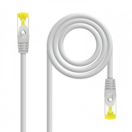2193-Nanocable Cable de red latiguillo RJ45 LSZH Cat.6A SFTP AWG26, Gris, 1.0 m