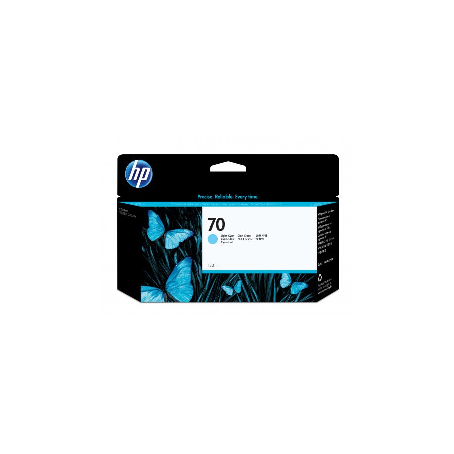 21992-HP Cartucho de tinta 70 cian claro de 130 ml 21992-HP Cartucho de tinta 70 cian claro de 130 ml