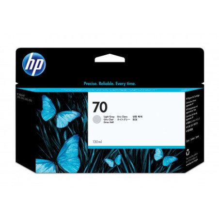 21996-HP Cartucho de tinta DesignJet 70 gris claro de 130 ml