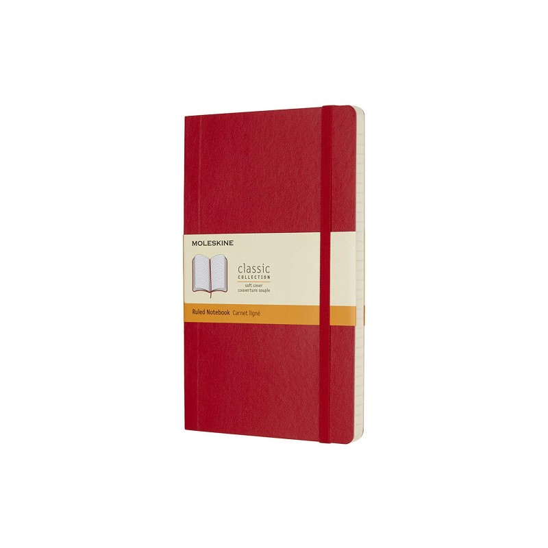 22-LIBRETA CLASICA TAPA BLANDA ROJO ESCARLATA L (13X21CM) RAYADA MOLESKINE QP616F2 22-LIBRETA CLASICA TAPA BLANDA ROJO ESCARLATA L (13X21CM) RAYADA MOLESKINE QP616F2