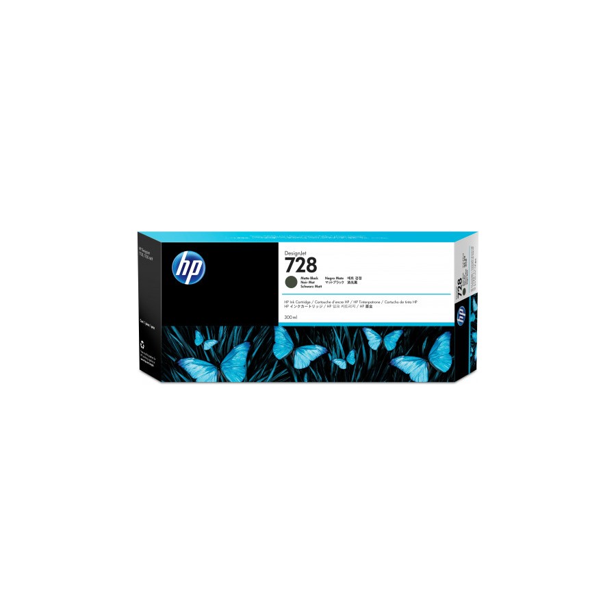22006-HP Cartucho de tinta DesignJet 728 negro mate de 300 ml