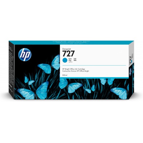 22007-HP 727 CARTUCHO DE TINTA HP727 CIAN (F9J76A)