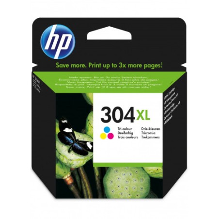 22021-HP 304XL CARTUCHO DE TINTA HP304XL TRICOLOR (N9K07AE)
