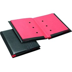 2206-PORTAFIRMAS FUELLE EXTENSIBLE IMITACION PIEL ACOLCHADO 20 DEPARTAMENTOS NEGRO+TARTETERO ADHESIVO IBERPLAS 640DU00