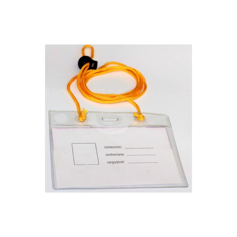 2208-CAJA 50 FUNDAS IDENTIFICACION PVC APAISADO 70X105MM CON CORDON + BOLA AJUSTABLE IBERPLAS 1077CO50 2208-CAJA 50 FUNDAS IDENTIFICACION PVC APAISADO 70X105MM CON CORDON + BOLA AJUSTABLE IBERPLAS 1077CO50