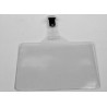 2209-CAJA 100 FUNDAS IDENTIFICACION PVC APAISADO 70x106MM CON PINZA IBERPLAS 1075P100