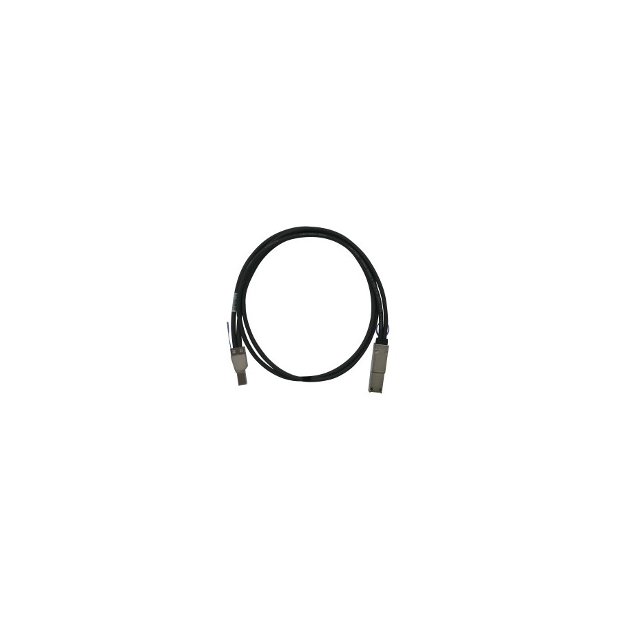 22102-QNAP CAB-SAS05M-8644-8088 cable Serial Attached SCSI (SAS) 1 m Negro