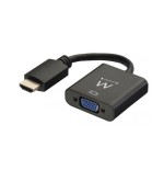 22145-Ewent EW9864 adaptador de cable de video 0,2 m HDMI VGA, 3.5mm Negro