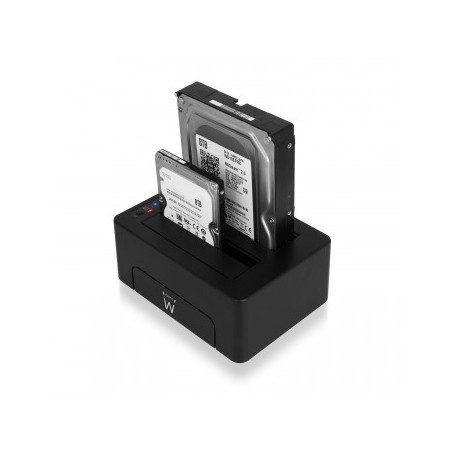 22147-Ewent EW7014 base de conexion para disco duro Negro