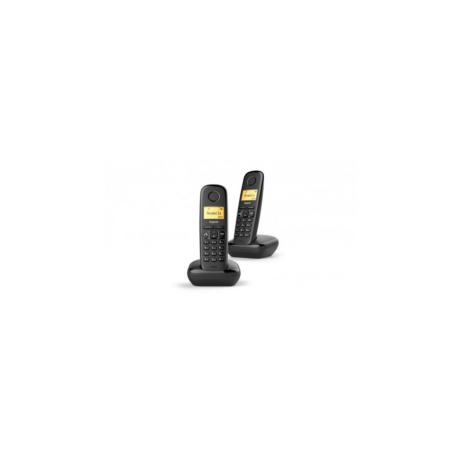 22226-Gigaset A270 Duo Telefono DECT Identificador de llamadas Negro 22226-Gigaset A270 Duo Telefono DECT Identificador de llamadas Negro