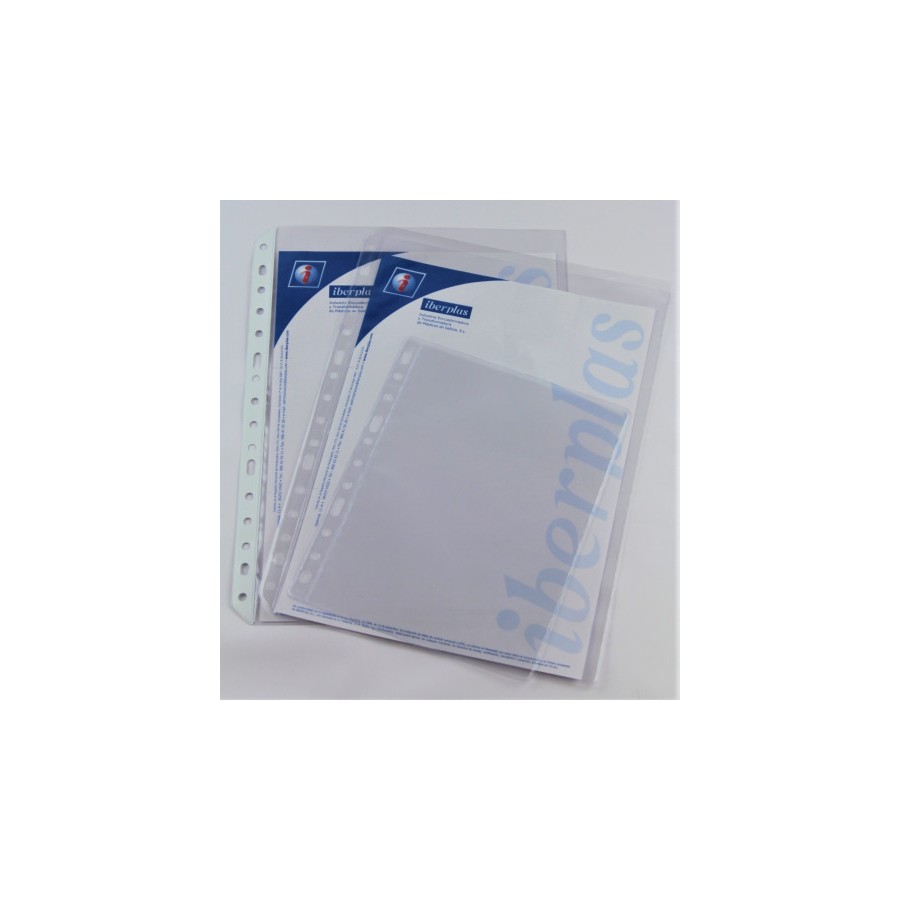 2223-CAJA 100 FUNDAS FORMATO FOLIO PVC CRISTAL EXTRA 100 MICRAS MULTITALADRO IBERPLAS 204100 2223-CAJA 100 FUNDAS FORMATO FOLIO PVC CRISTAL EXTRA 100 MICRAS MULTITALADRO IBERPLAS 204100