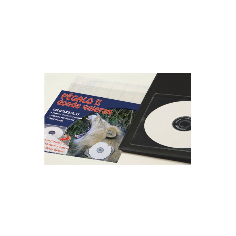 2224-CAJA 100 FUNDAS ADHESIVAS CD/DVD PVC CRISTAL 100 MICRAS IBERPLAS 479ACD100 2224-CAJA 100 FUNDAS ADHESIVAS CD/DVD PVC CRISTAL 100 MICRAS IBERPLAS 479ACD100