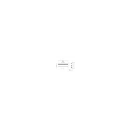 22344-ADAPTADOR HORIZONTAL PARA SUELO O TECHO / 290MM / PLATA