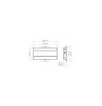 22344-ADAPTADOR HORIZONTAL PARA SUELO O TECHO / 290MM / PLATA
