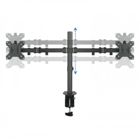 22491-TooQ Soporte de Mesa Giratorio e Inclinable para 2 Pantallas (Monitor / TV Plasma / LCD / LED) 13" - 32", de Dos B