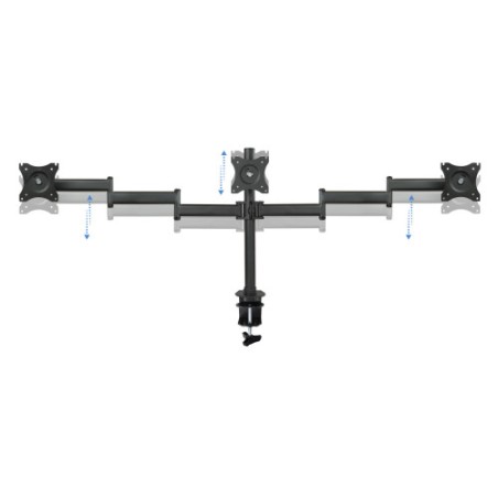 22551-TooQ Soporte de mesa para 3 pantallas (monitor / plasma / LCD / LED) 13"-27"