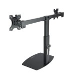 22553-TOOQ SOPORTE 2 PANTALLAS. MESA. 100x100. GIRATORIO+INCLINABLE. 17"-27". MAX.6KG. NEGRO (DB1727TN-B)