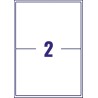 2256-PAQUETE 15 HOJAS ETIQUETAS BLANCAS PARA PAQUETES IMPRESORAS LASER 199,6X143,5 MM AVERY L7168-15