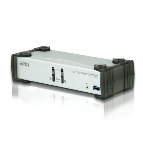 22590-Aten CS1912 interruptor KVM Negro, Gris