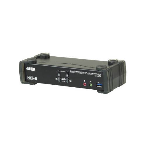 22598-ATEN Switch KVMPT DisplayPort 4K MST USB 3.0 de 2 puertos (cables incluidos)