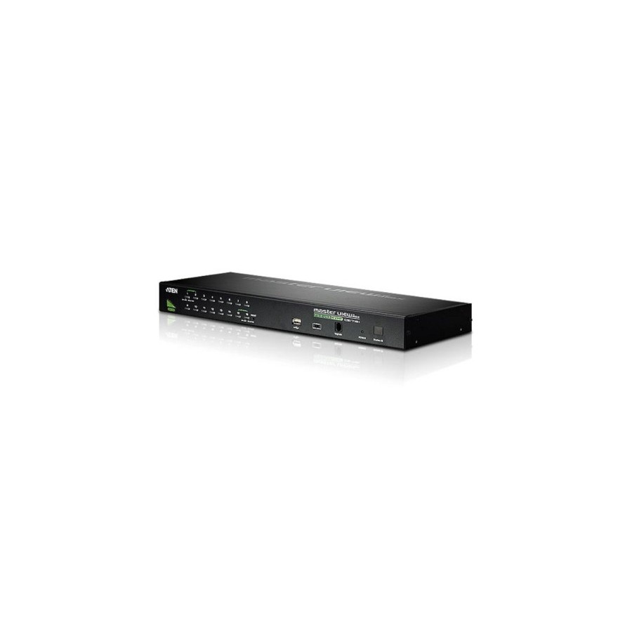22616-ATEN Switch KVM VGA PS/2-USB de 16 puertos con puerto para conexion en cadena y perifericos USB 22616-ATEN Switch KVM VGA PS/2-USB de 16 puertos con puerto para conexion en cadena y perifericos USB