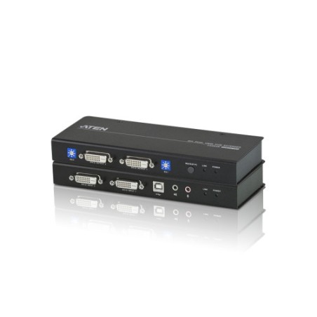 22638-ATEN Extensor KVM Cat 5 DVI dual display USB (1024 x 768 a 60m)